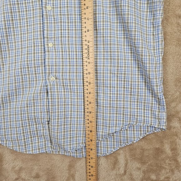 Made in USA Brooks Brothers Egyptian Cotton Dress Shirt Plaid Men's Size 15.5-34 - Picture 4 of 10
